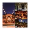 Svater Outdoor Led String Lights 50FT with 15pcs E26