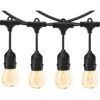 Svater Outdoor Led String Lights 50FT with 15pcs E26