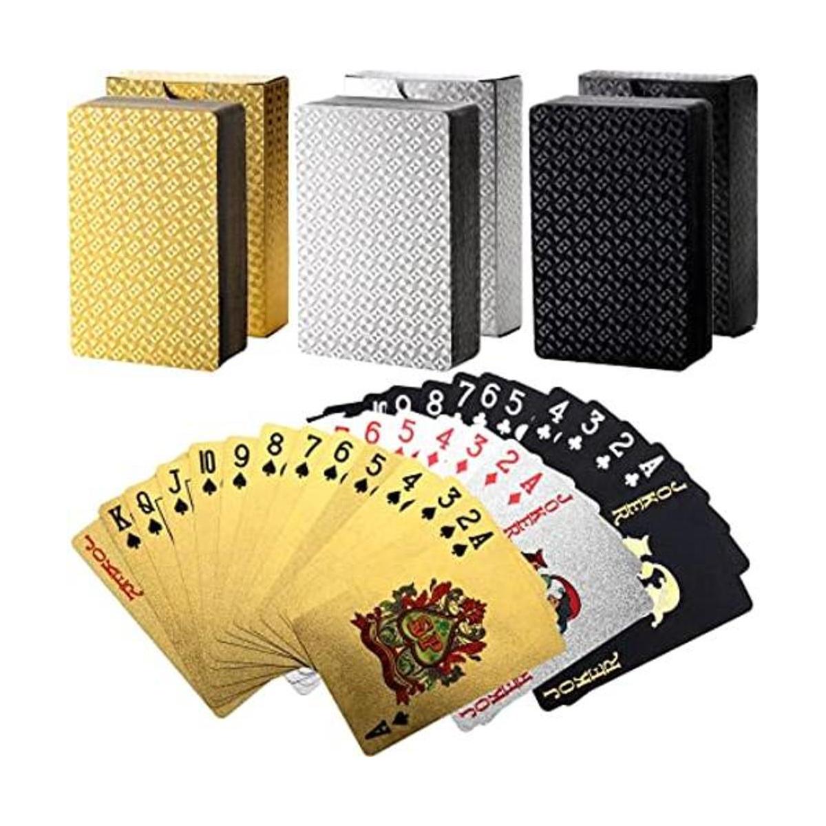 Suwimut Juego de 6 cartas de póquer de plástico