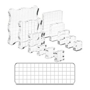 Suwimut Juego de 12 bloques de sellos acrílicos bloques