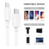 Suswillhit Cable USB C a Lightning de 3 pies con_4