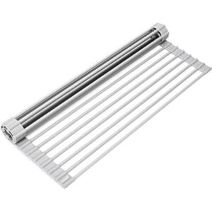 Surpahs Estante de secado de platos plegable de acero_1