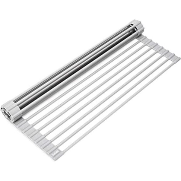 Surpahs Estante de secado de platos plegable de acero_1