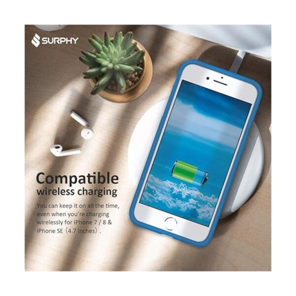 Surphy Carcasa de silicona compatible con iPhone SE 2020_4