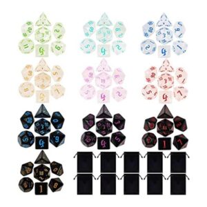 Surhugvy DND Dice 10 x 7 70 piezas Juego de dados_1