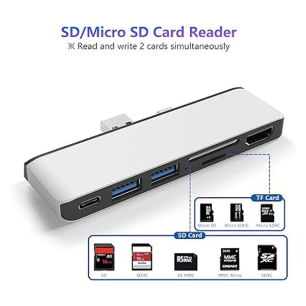 Surface Pro 7 USB C Hub 6 en 2 Base Surface Pro 2019 de_5