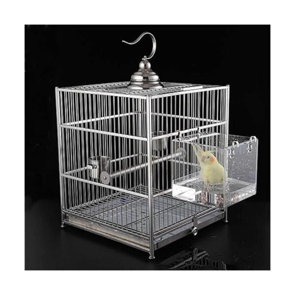 Suremita Hanging Bird Bath Cube Bird Bathtub Bath Shower