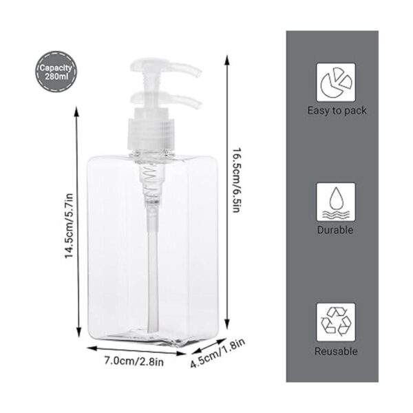 Suream Botellas de plástico transparente 3 paquetes de_3