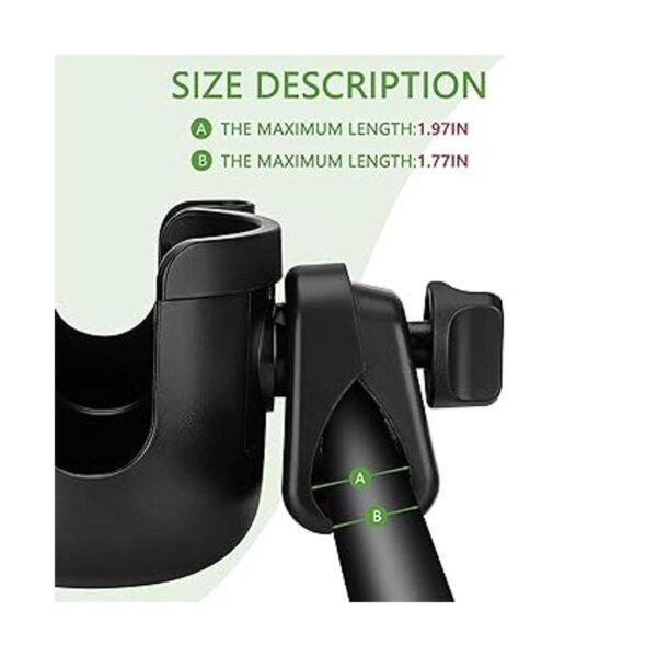 Suranew Portavasos para cochecito con soporte para_3