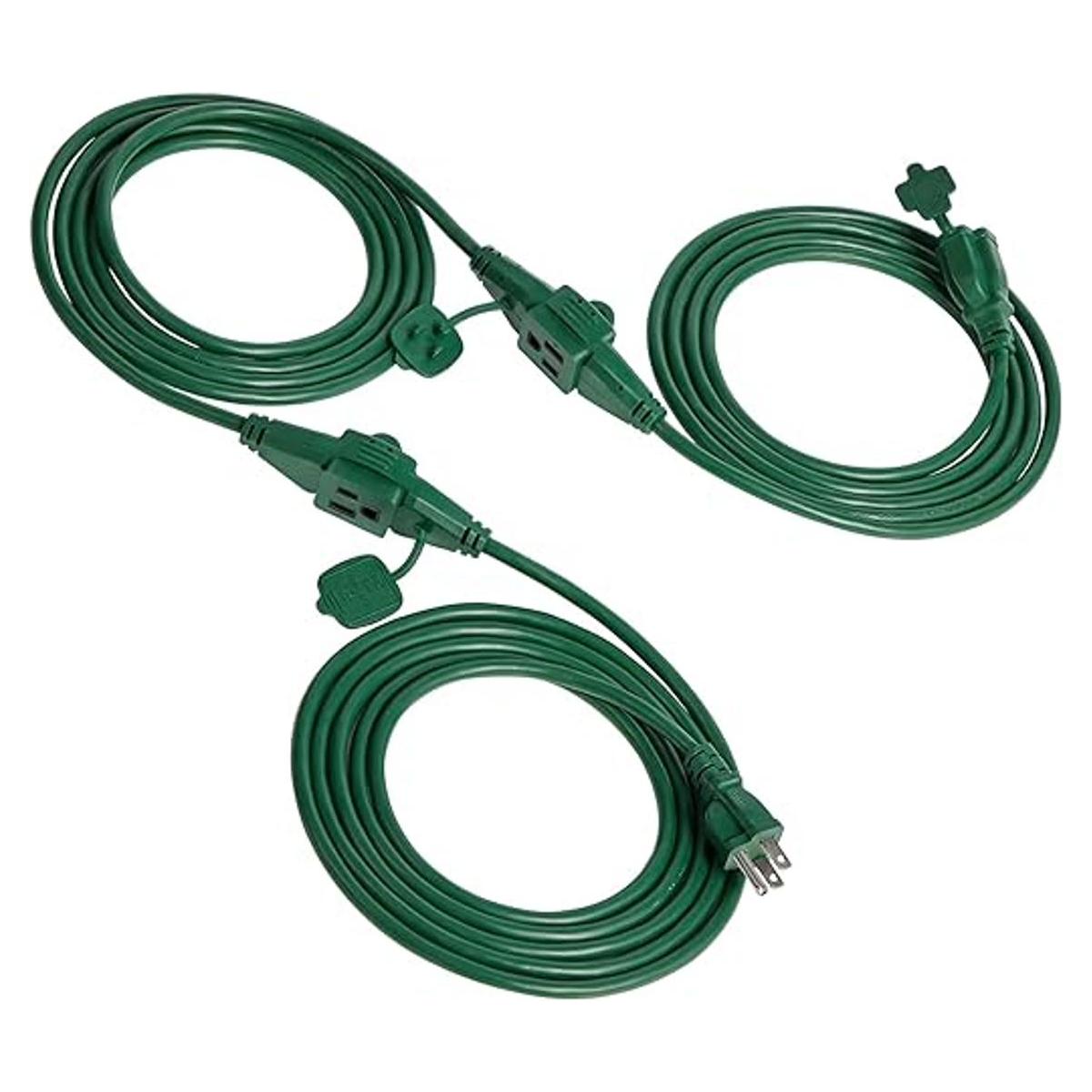 Suraielec Cable de extensión para exteriores de 25 pies