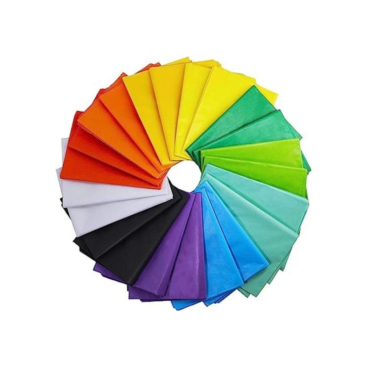 Supla 110 hojas de papel de seda de 11 colores para