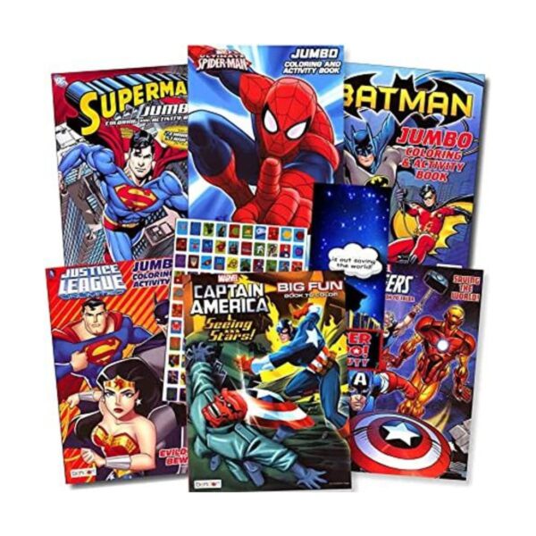 Superhéroes Paquete gigante de libros para colorear y_1