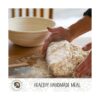 Superbaking Banneton Juego de cestas a prueba de pan