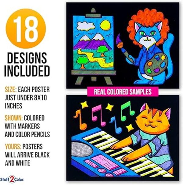 Super paquete de 18 carteles para colorear edición de_2