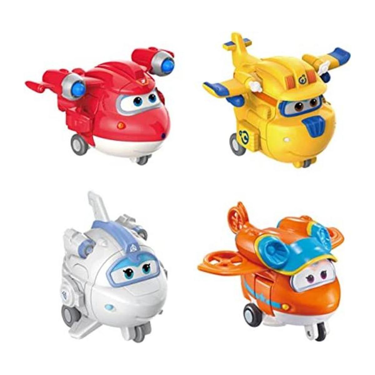 Super Wings TransformaBots de 2 pulgadas paquete de 4