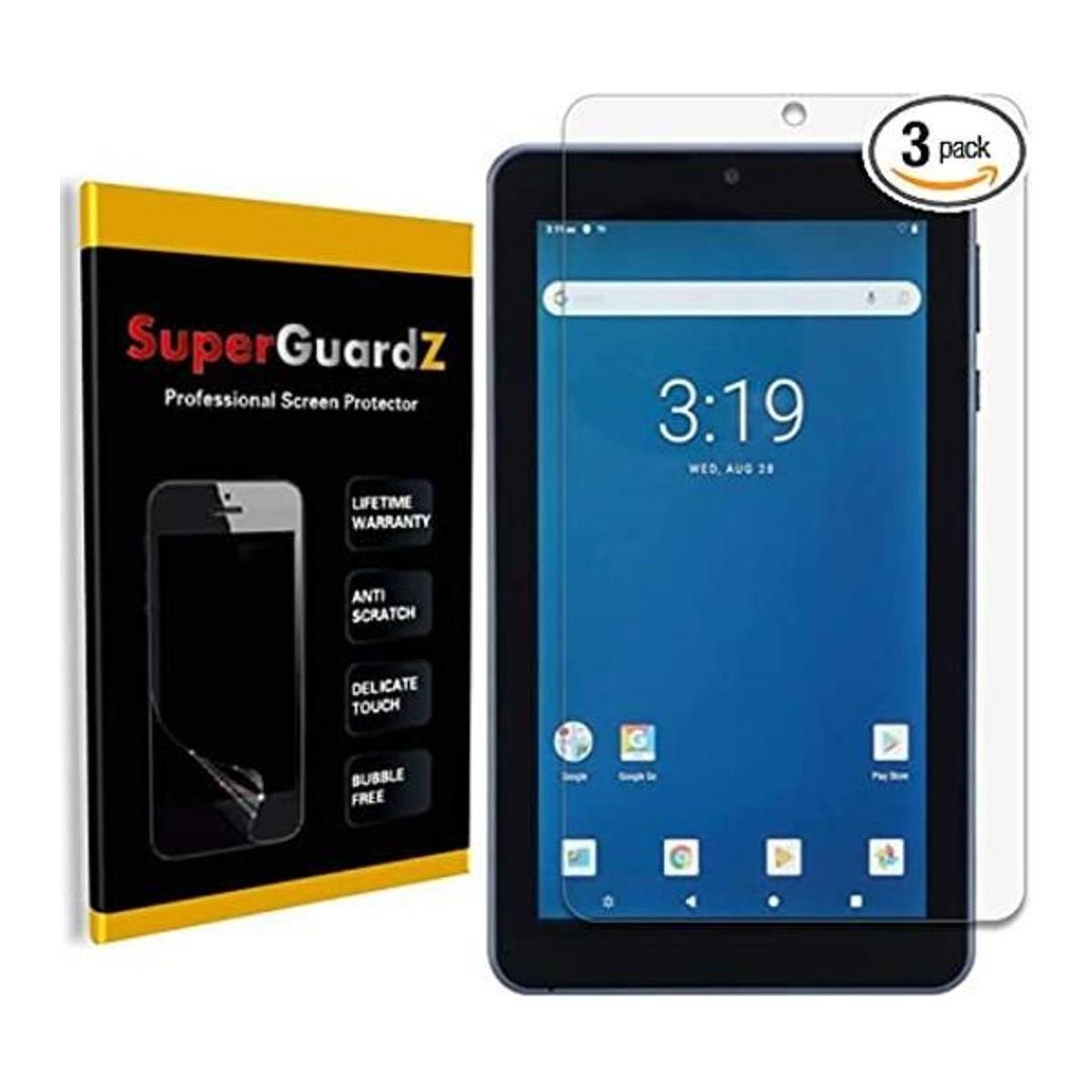 SuperGuardZ Protector de pantalla para Onn Surf de 7 3