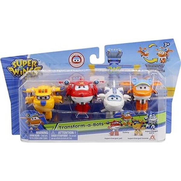 Super Wings TransformaBots de 2 pulgadas paquete de 4_4