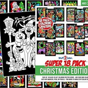 Super Pack de 18 pósteres para colorear de terciopelo_1