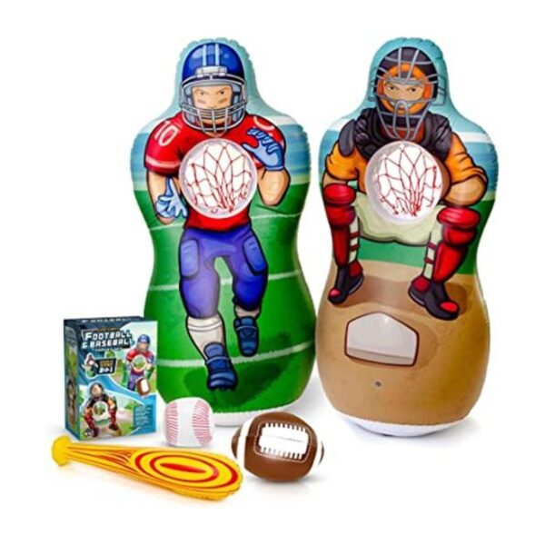 Super Pumped Juego de objetivos inflables de doble cara_1