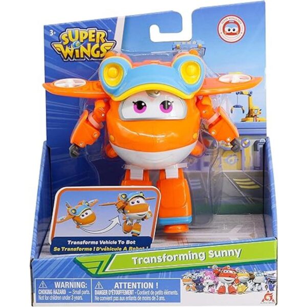 Super Wings Figura de acción transformadora de 5 pulgadas_5