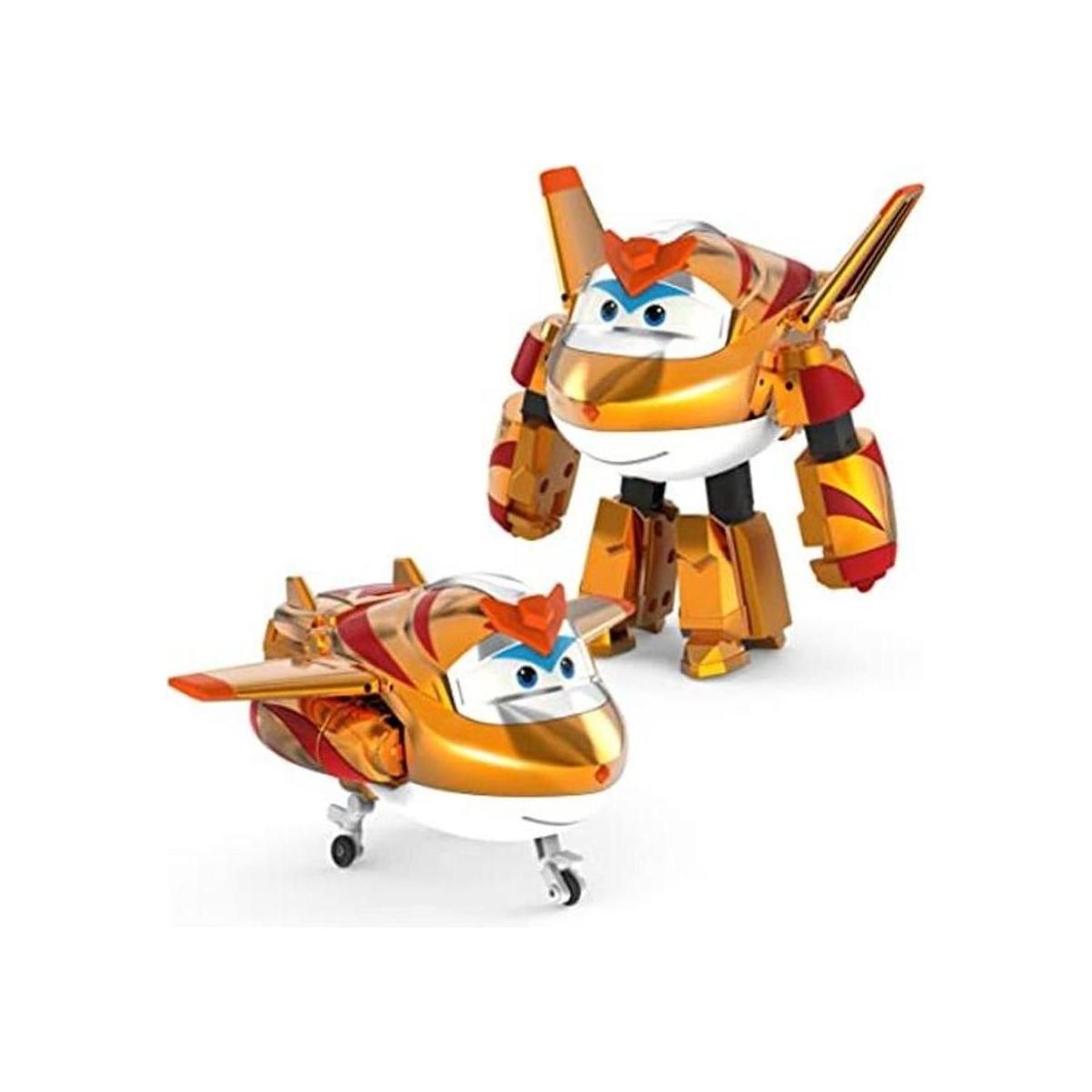 Super Wings Juguetes de avión Golden Boy transformadores