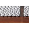 Super Area Rugs Alfombra trenzada de algodón tricolor_5