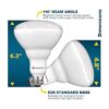 Sunperian Paquete de 6 bombillas LED BR40 13 W 85 W