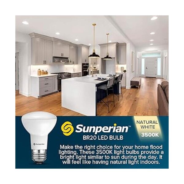 Sunperian BR20 Bombilla LED 6 W 50 W 3500 K blanco_2