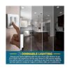 Sunperian Paquete de 6 bombillas LED BR40 13 W 85 W