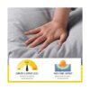 Sunrox LokGrip Cojín de banco de espuma viscoelástica