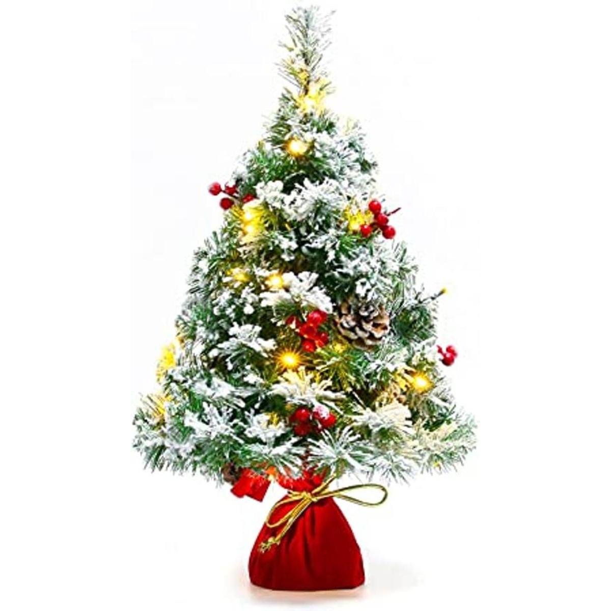 Sunnyglade rbol de Navidad artificial de 21.6 pulgadas