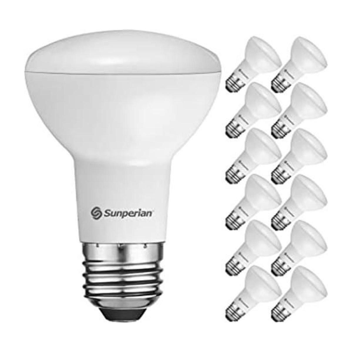 Sunperian Lote de 12 bombillas LED BR20 6 W 50 W 5000