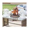 Sunnydaze Modern Crosshatch Linterna decorativa LED para_2