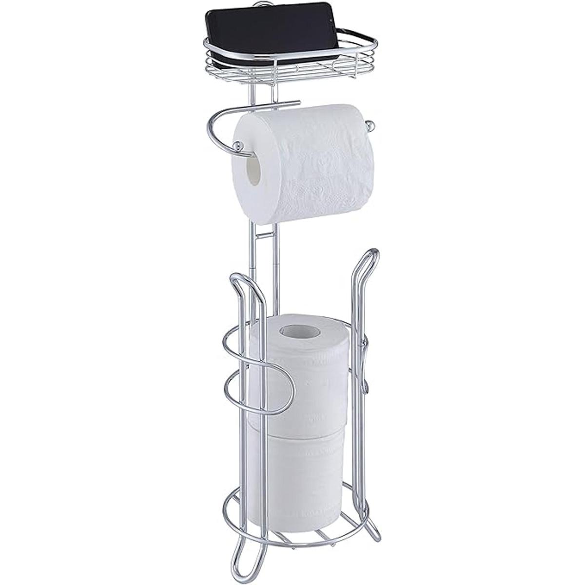 SunnyPoint Soporte de papel higiénico pesado para baño con