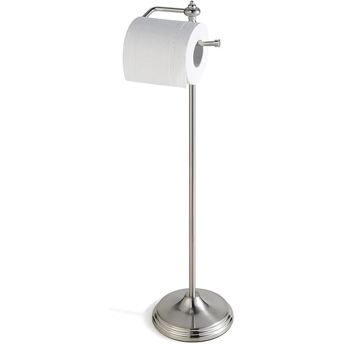 SunnyPoint Soporte de rollo de papel higiénico de pie para