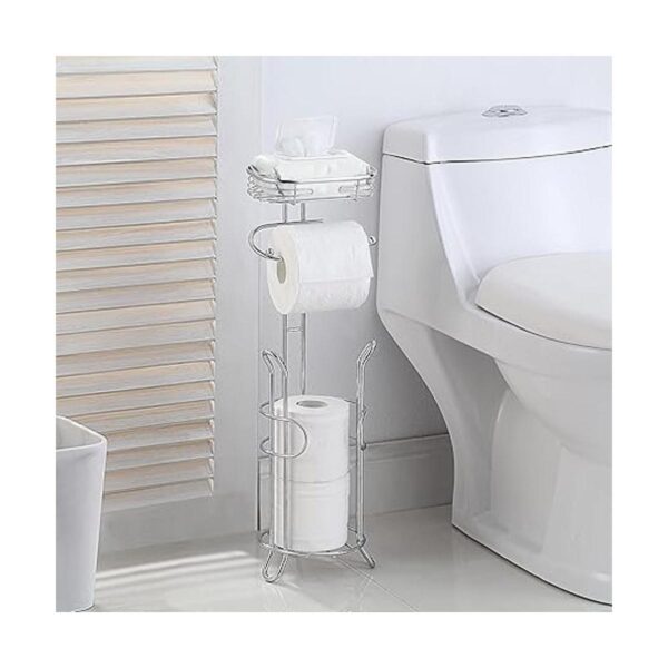 SunnyPoint Soporte de papel higiénico pesado para baño con