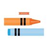 Sunny Decals Mini Crayons Juego de 72 mini crayones con 9_5