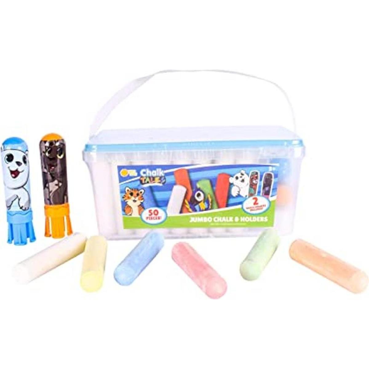 Sunny Days Entertainment Cubo de tiza 50 piezas con