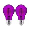 Sunlite 81080 Bombilla LED de filamento A19 color