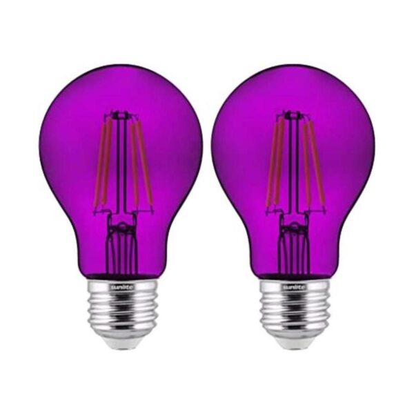Sunlite 81080 Bombilla LED de filamento A19 color