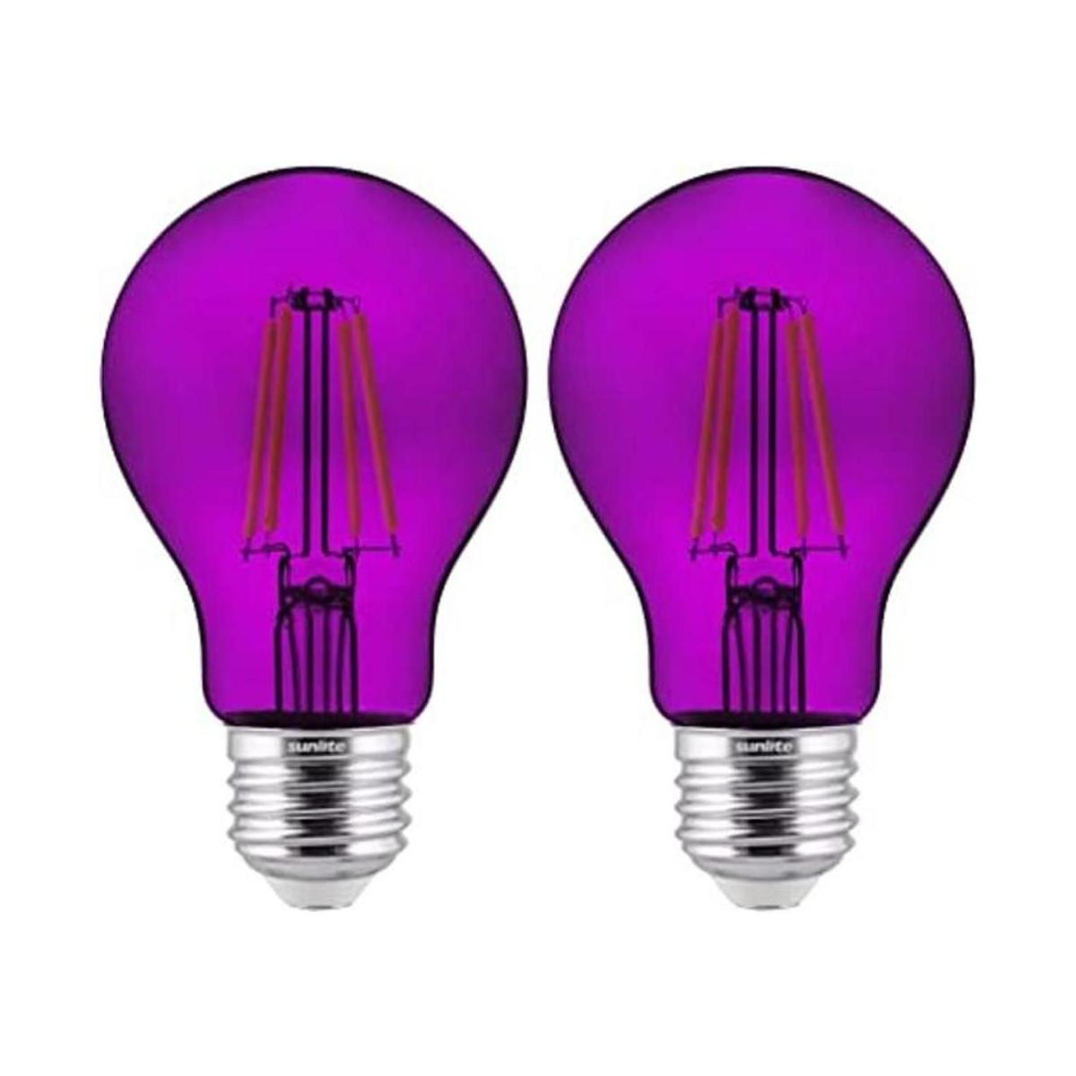 Sunlite 81080 Bombilla LED de filamento A19 color