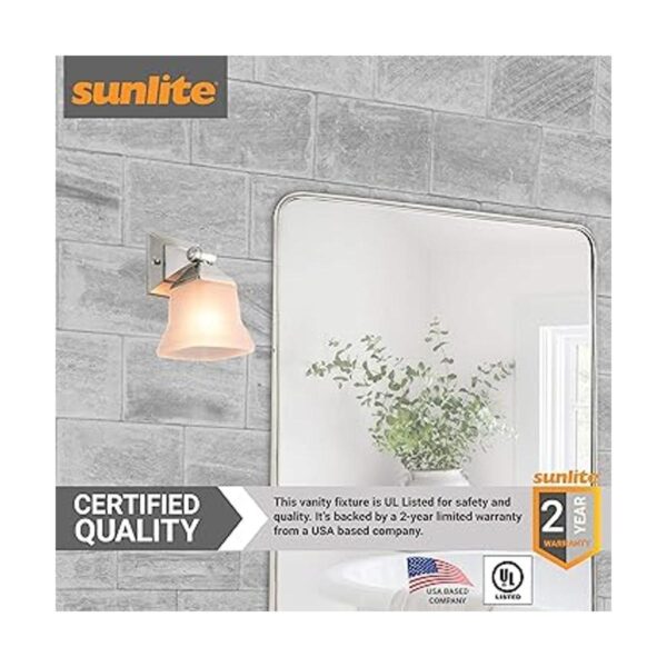Sunlite 46061SU Lámpara de tocador cuadrada moderna de 5_5