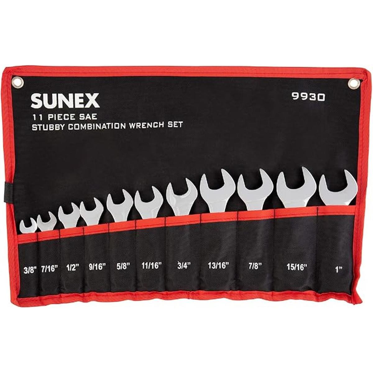 Sunex Juego de llaves combinadas métricas