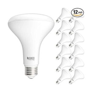 Sunco Lighting Paquete de 12 bombillas LED BR30 de 1600_1