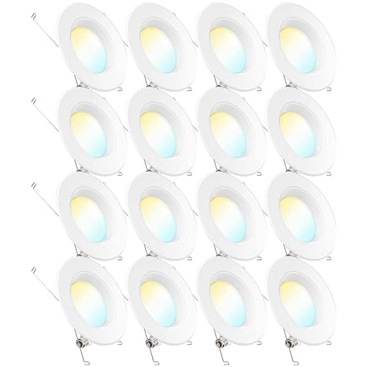 Sunco Lighting Paquete de 16 luces LED de 56 pulgadas que