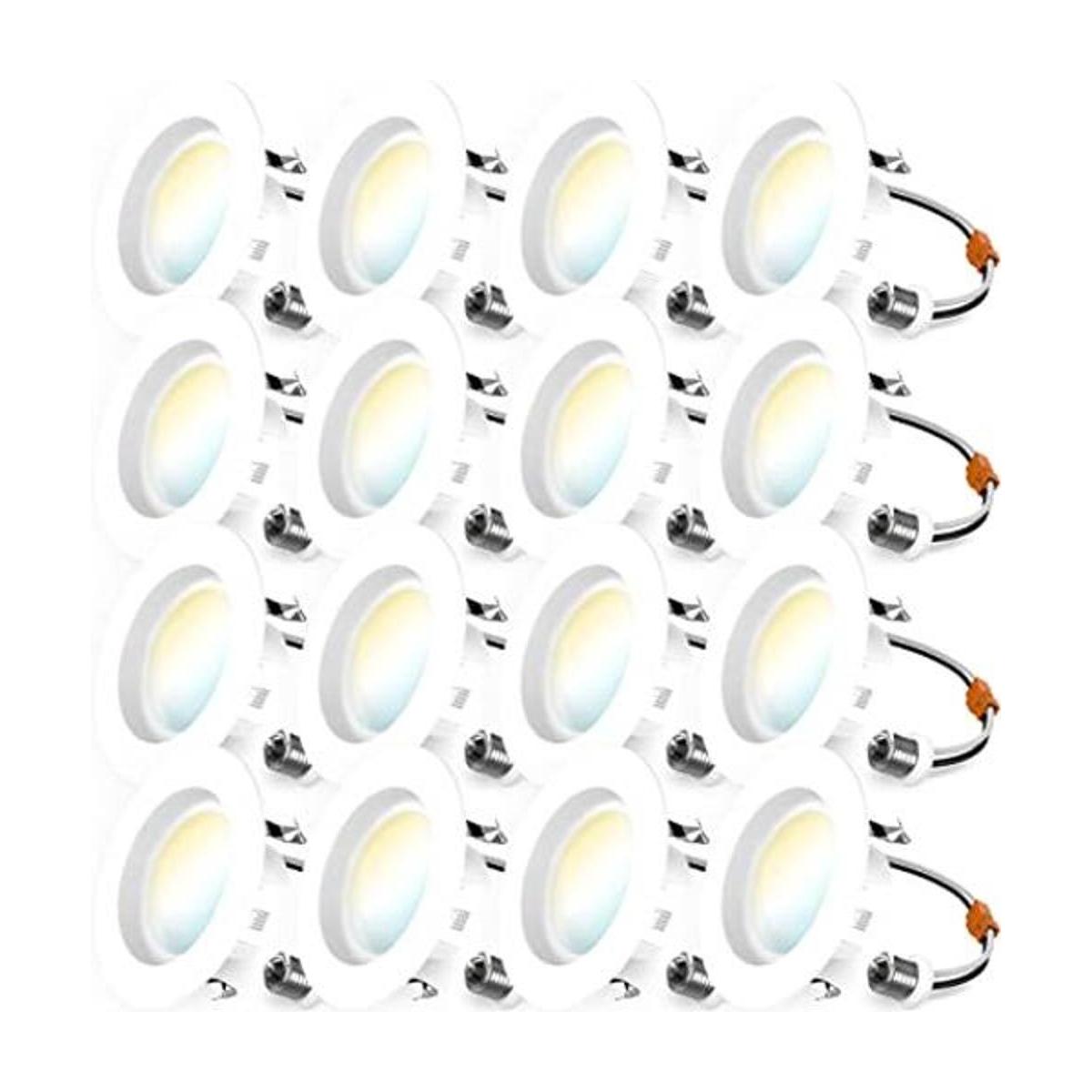 Sunco Lighting Paquete de 16 luces LED de 4 pulgadas que