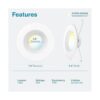 Sunco Lighting Paquete de 16 luces LED de 56 pulgadas que_2