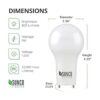 Sunco Lighting Paquete de 10 bombillas LED GU24 de 2