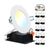 Sunco Lighting Paquete de 12 luces LED empotrables_1