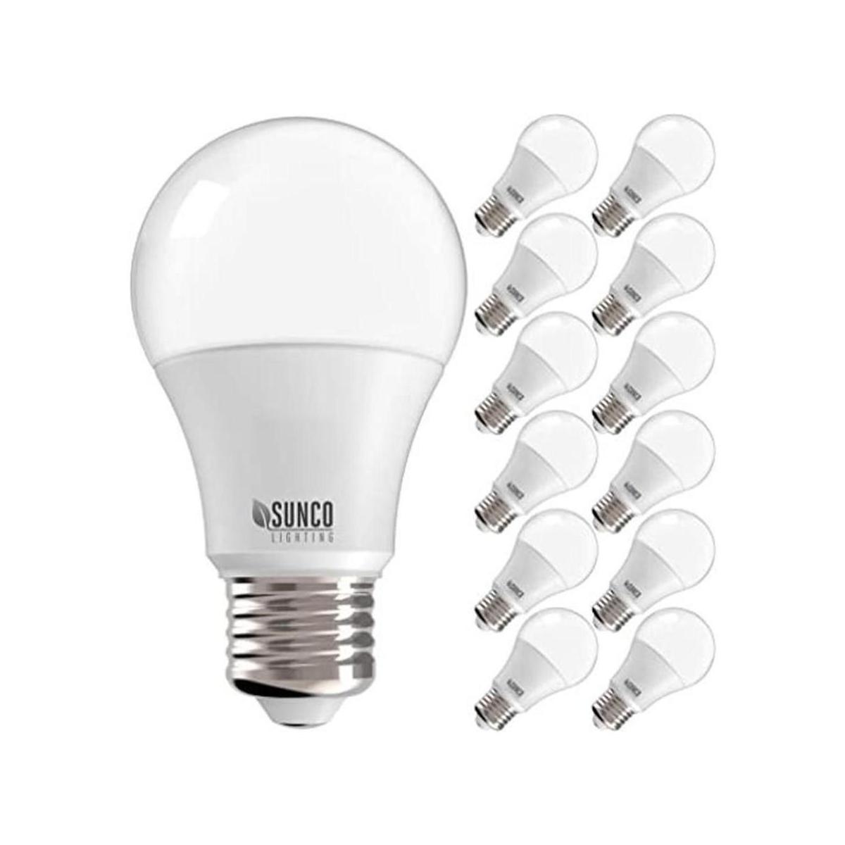 Sunco Lighting Paquete de 12 bombillas LED equivalentes a